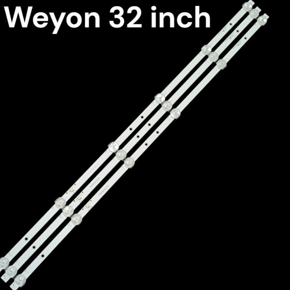 NEW BACKLIGHT TV LED WEYON 32 INCH 6LED 6VOLT