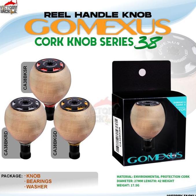 GOMEXUS CORK KNOB SERIES 27 | 38 MM | REEL HANDLE KNOB