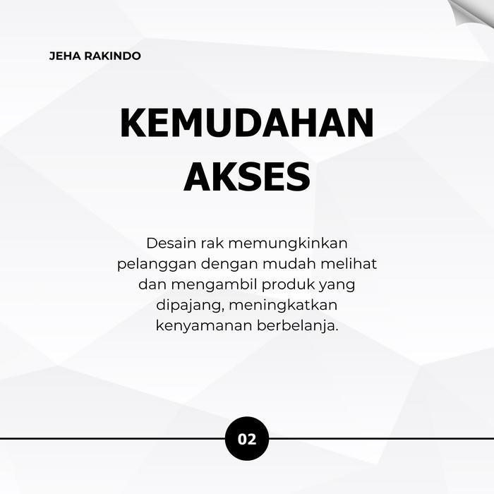 Rak Chiki / Snack Mega Master Pakai Roda 4 Susun Super Kokoh dan Serbaguna - JH Rakindo