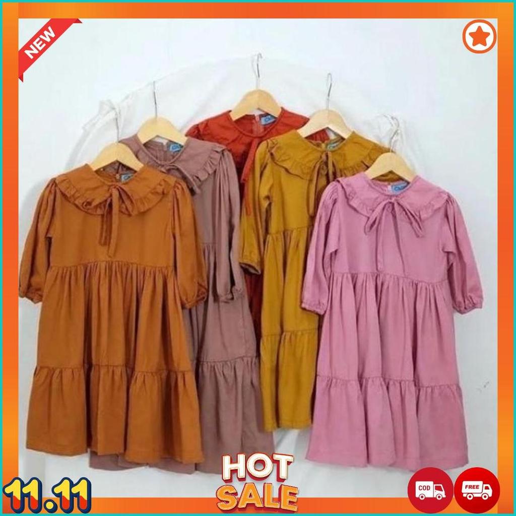Midi Dress Muslim Anak 1-15 Tahun [L7]