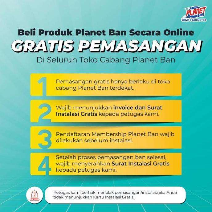 Sedia Ban Motor Ring 17 - 80/90 Presa Planeto Tubeless (Ban Motor Supra X 125, Karisma, Vega R, Revo