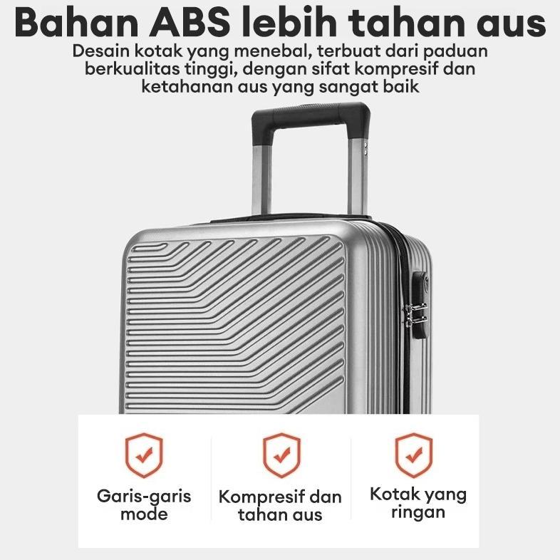 TERLARIS BoldEdge Koper 24 Inch Koper Travel Koper Kabin Hardcase Ringan ABS Bagasi