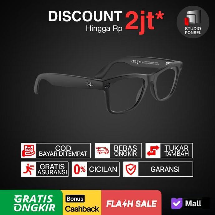 Shiyo- Kacamata Pintar Ray-Ban Meta Smart Glasses Rayban Wayfarer 2023 New