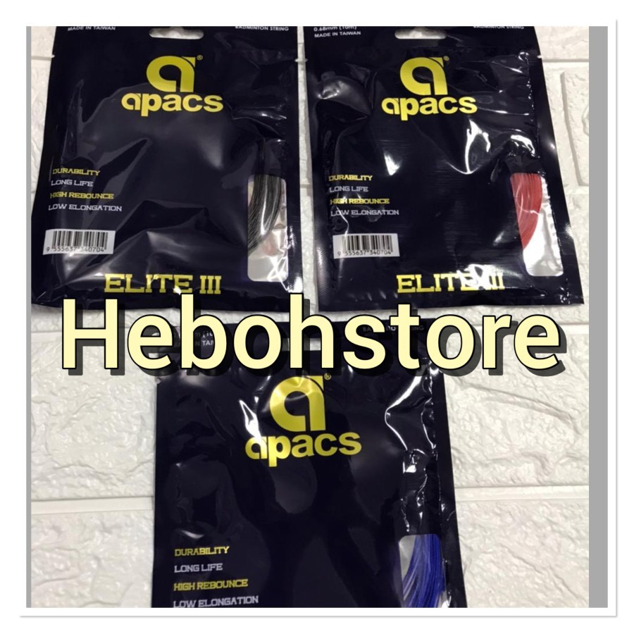 Senar Raket Badminton Apacs Elite Iii Original