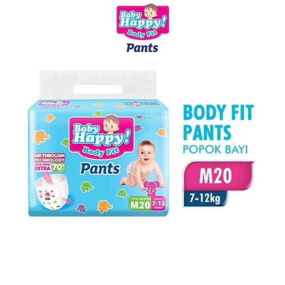 Baby Happy Popok Bayi Body Fit Pants M 20