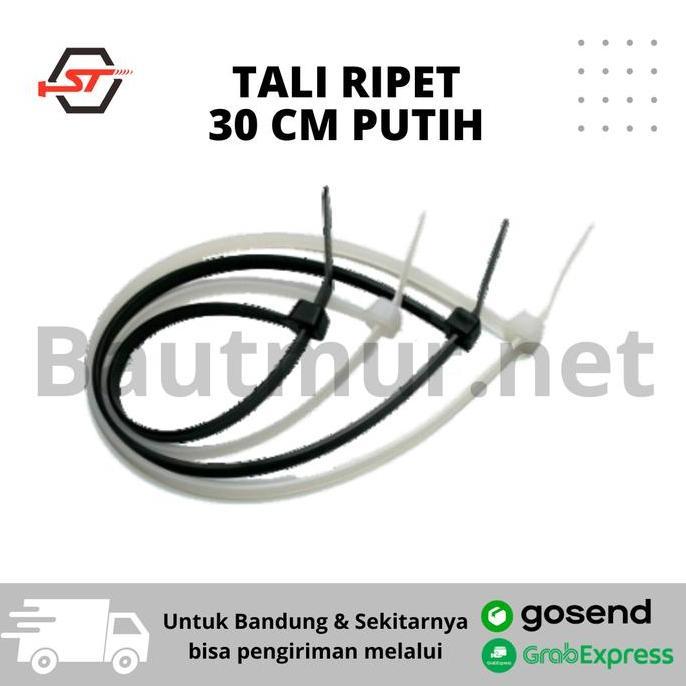Ready Kabel Ties Tali Ripet 4x300mm Pengikat Kabel 30cm Hitam