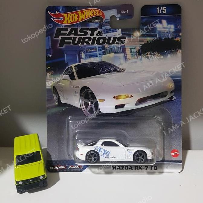 Ready Hot wheels Premium Mazda Rx-7 FD HKS Fast and Furious hotwheels