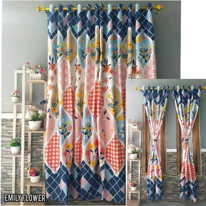 Gorden Pintu Dan Jendela Murah Katun  Kain Allshop