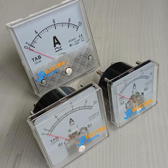 Ampere Meter Analog CR 52 10A AC/DC Ampere Meter Direct murah