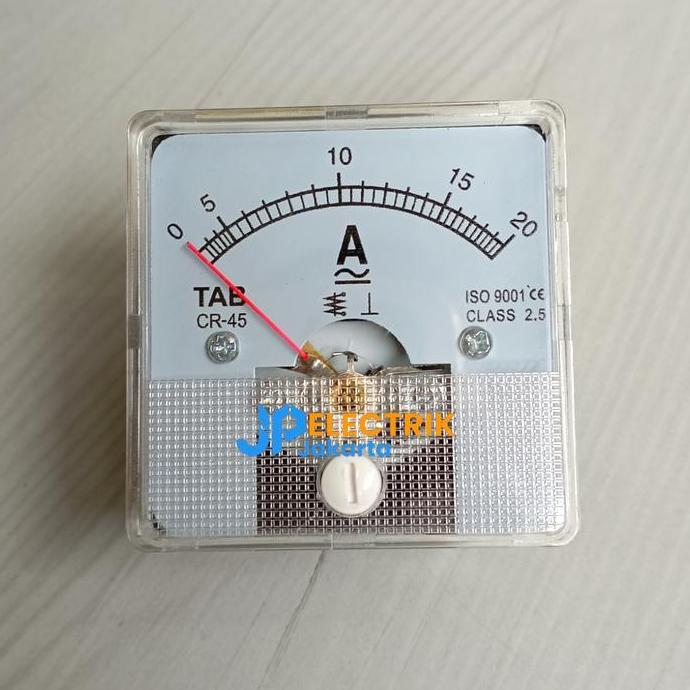 Ampere Meter Analog CR 45 20A AC/DC Ampere Meter Direct murah