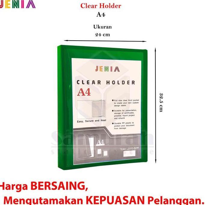 Ready Map Clear Holder A4 60 Pocket Polos / Album Kertas isi 60 Lembar / Katalog Ijazah - Akte - Sur