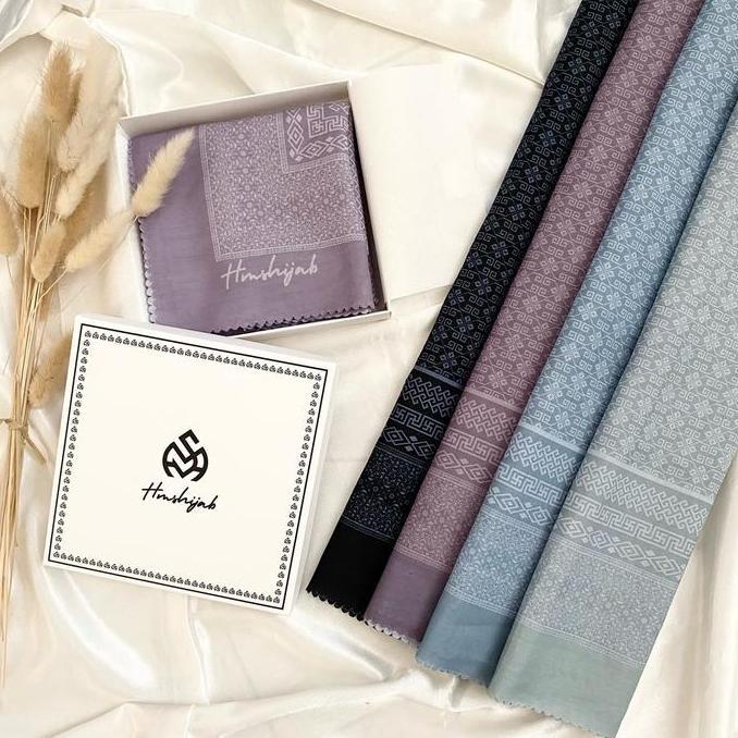 Latet- Hijab Voal Motif Exclusive Scarf By Hmshijab Box Exclusive Segi Empat Kerudung Square Basic L