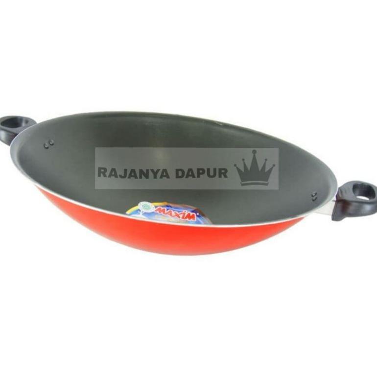 BEST SELLER WAJAN TEFLON MAXIM 30 / 36 CM - WOK VALENTINO 30/36CM MAXIM - WAJAN MAXIM 30/36CM