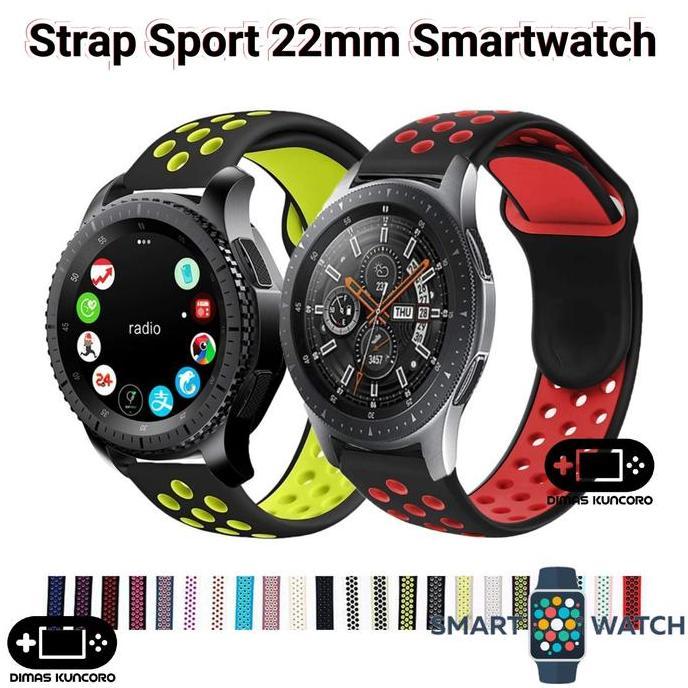 TERBARU|TERMURAH|BARU|PREMIUM|ORIGINAL|GARANSI|DISKON|PROMO STRAP SPORT 22MM SILIKON SILICONE SILICO