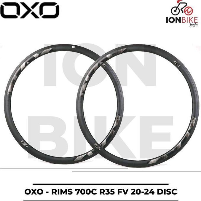 SEPASANG Velg Rim Rims OXO 700 c R35 Lubang 20 24 Hole 20H 24H Alloy 20-24H 20-24 H 700c 29 Sepeda G