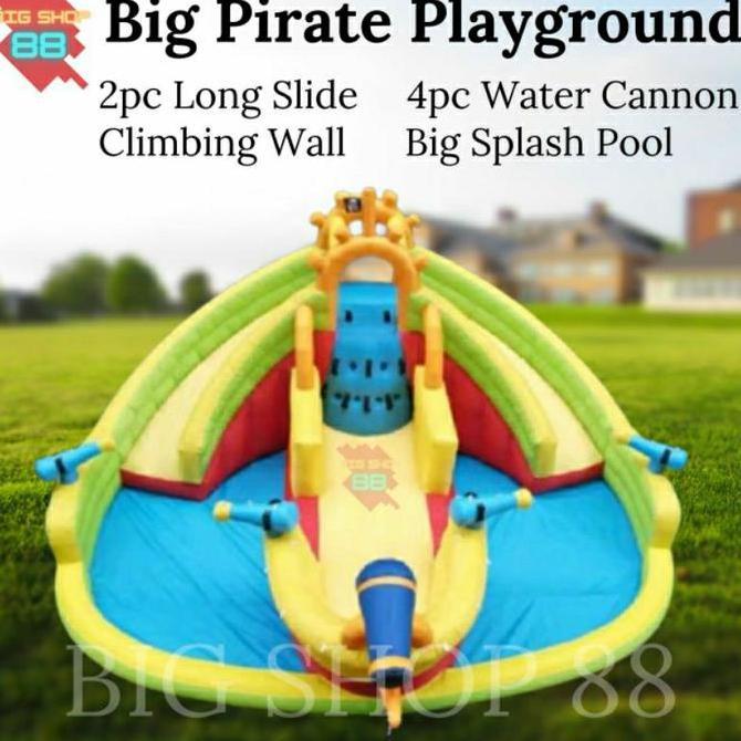 Rumah Istana Balon Inflatable Toys Perosotan Anak Pirate Playground Kids