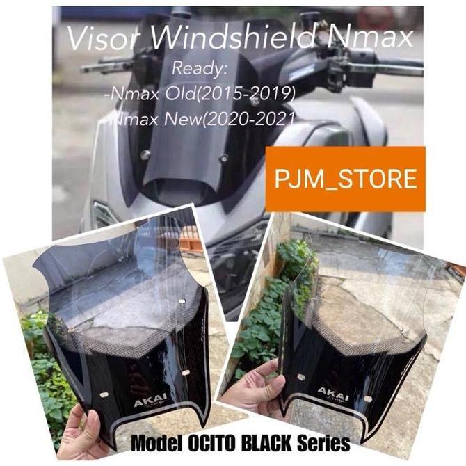 Visor Nmax Windshield Yamaha Nmax Winsil Nmax Model Ocito Black Series Motor Baut Original