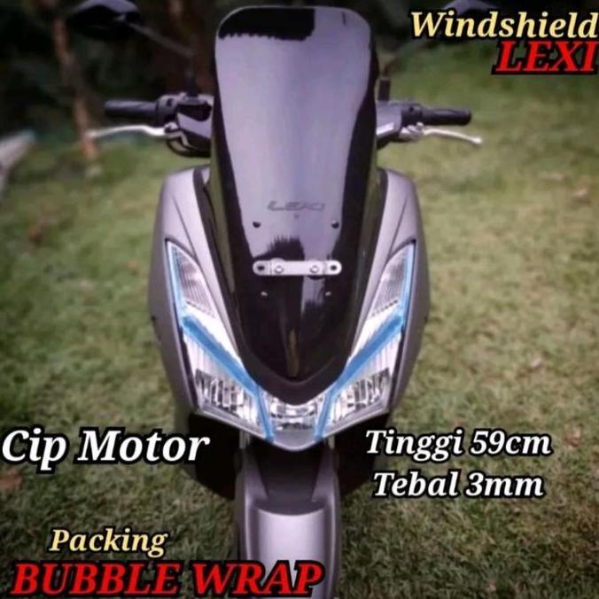 Windshield Lexi Rayben Smoke Hitam Clear Original