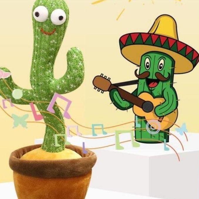 Dancing Cactus / Kaktus Joget / Boneka Kaktus / Mainan Viral Tik Tok
