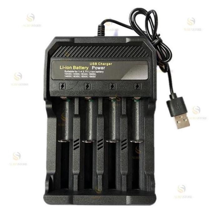rita_seller18 - charger baterai universal 4 slot usb. smart charging dengan fitur auto cut-off. aman