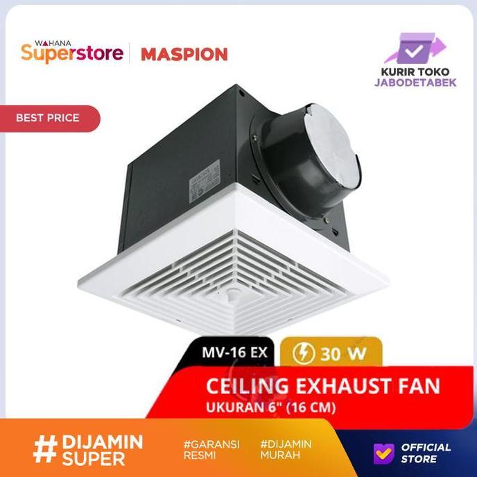 NEW - Maspion Exhaust Fan Ceiling 16 cm - MV16EX