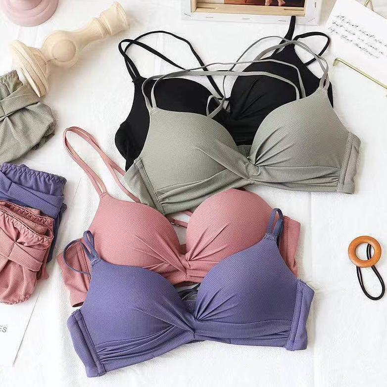 ready BH Seamless Deep V Cross Women Bra Nilon