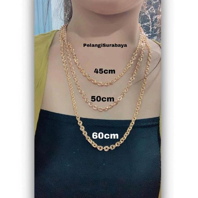 Schmiewen- Pelangi Surabaya - Kalung Nuri Motif Besar Berlapis Emas