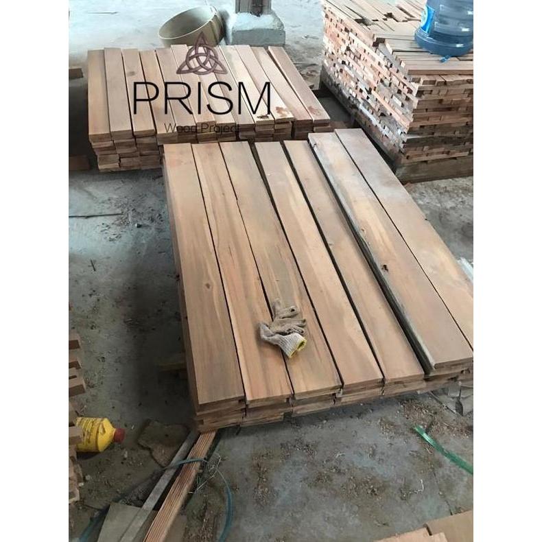 Papan kayu ulin polos Tebal 2 cm panjang 60 cm