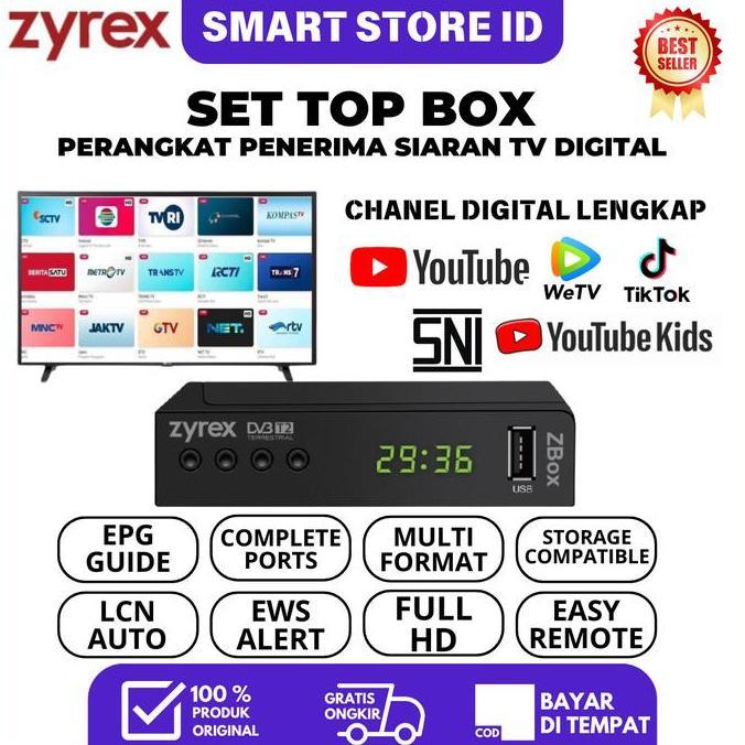 HARGA GROSIR - STB TV Digital Termurah DVB-T2 Decoder Receiver Set Top Box TV Premium Support Semua 