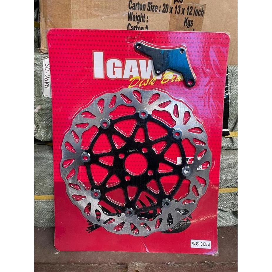 DISC PIRINGAN CAKRAM 300MM+BREKET MODEL PSM SMASH / SHOGUN 125