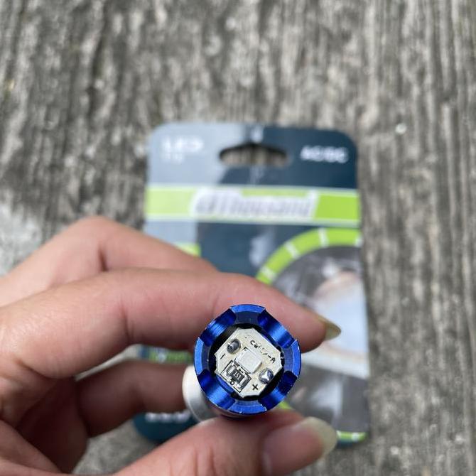 1THOUSAND M11G LAMPU BOHLAM DEPAN LED H6 PUTIH BIRU