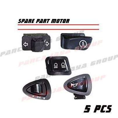 Saklar Lampu Tombol Set Klakson Sen On Off Dimmer Stater Motor Listrik Uwinfly U-Winfly New Blue Wha