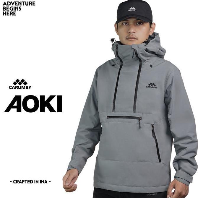 Jaket Gunung Carumby Aoki Polos Pria Wanita Uni