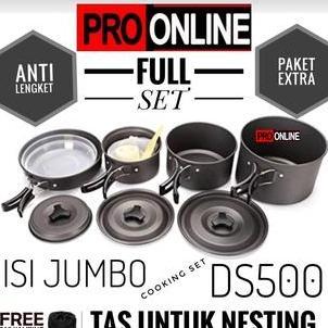 Cooking Set DS 500 - Cooking Set Camping Outdoor - Alat Masak Camping