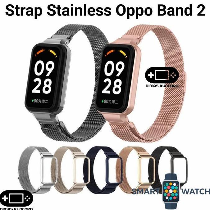 TERBARU - Strap Stainless Oppo Band 2 tali jam tangan steel oppo smartband band 2