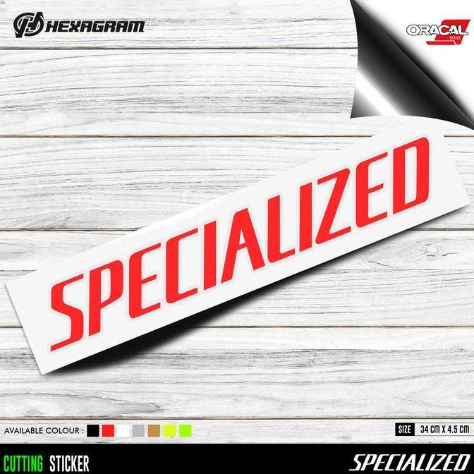 Cutting Sticker Frame Sepeda Specialized Logo Besar | Specialized Ready