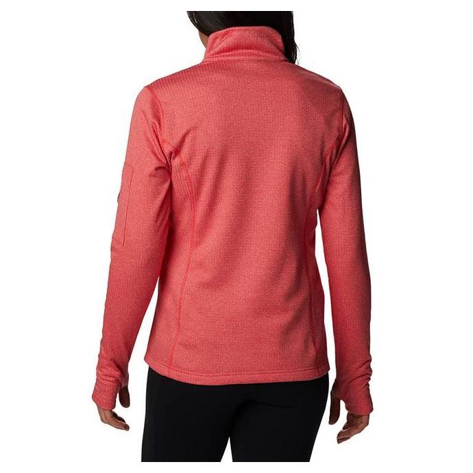Jaket Columbia Women's Park View Grid Half Zip Fleece Jacket Big Size