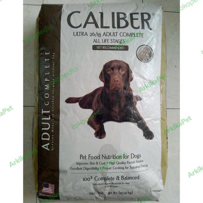 Dog food Caliber ultra 18kg