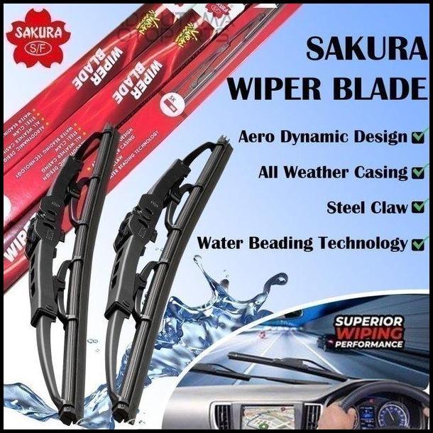TERBARU WIPER KACA DEPAN WULING ALMAZ WIPER MOBIL SAKURA