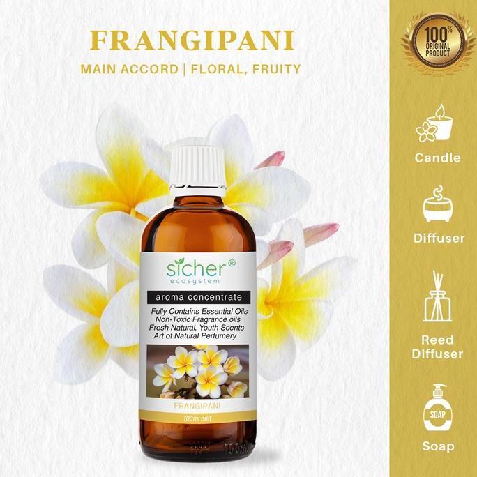 BEBAS ONGKIR - Sicher Aromatherapy Essential Oil Frangipani Pengharum Ruangan 100ml