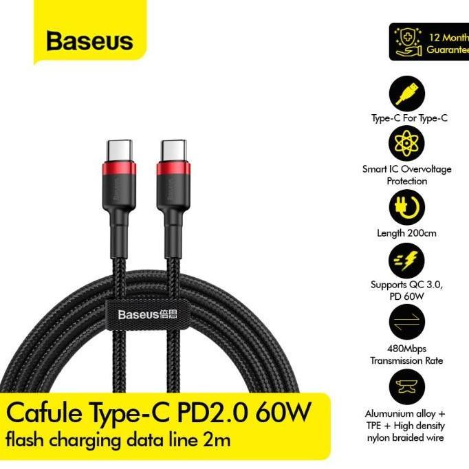 Cafule Type-C PD2.0 60W flash charging (20V 3A) 2m CATKLF-H