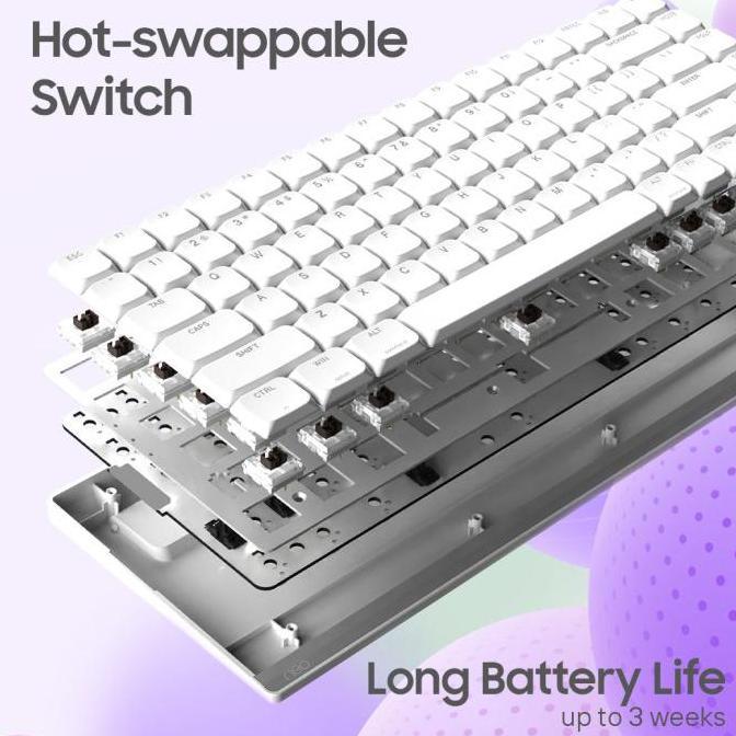 Noir Neo Melo Keyboard Low Profile Wireless 75% Mechanical NoirMelo