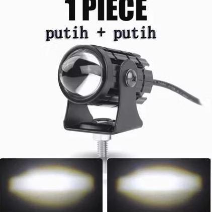 COKRODJOYO Lampu laser lampu led laser mini driving dual color putih kuning Motorcycle