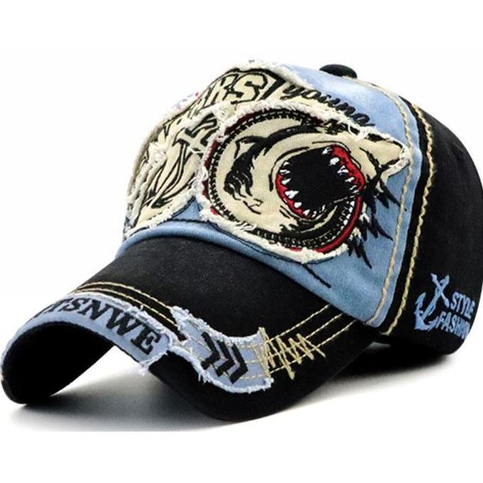 KLUDENG Topi Baseball Motif Jamont Sobek Jeans Topi Unisex Pria Wanita Fashion