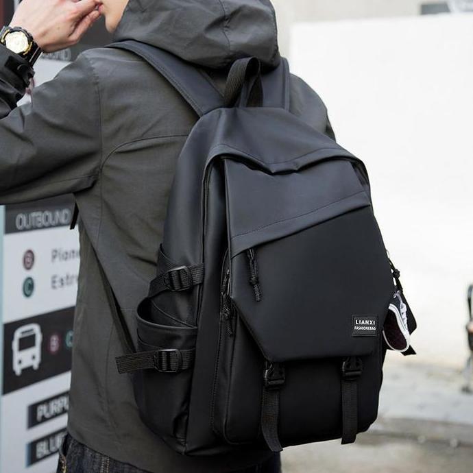 HOLO Tas Ransel Cowok Tas Sekolah Tas Traveling Premium Kuat Backpack Tas Kuliah Pria Waterproof TS
