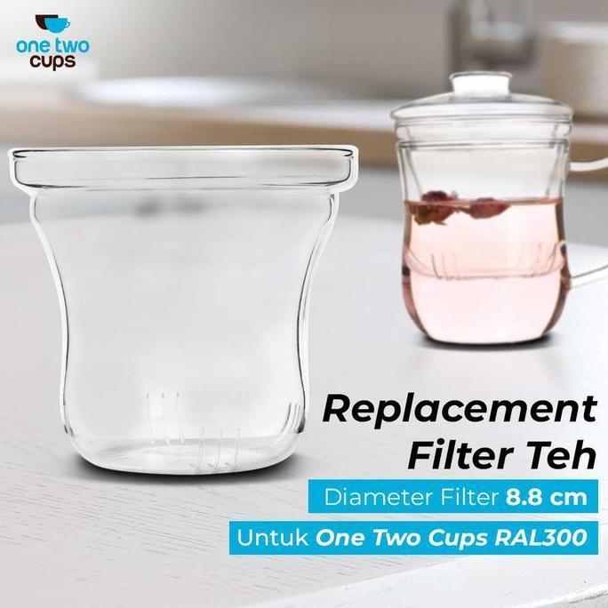 Saringan Teh Filter Pengganti Cangkir Teh Tutup Kaca Allshop