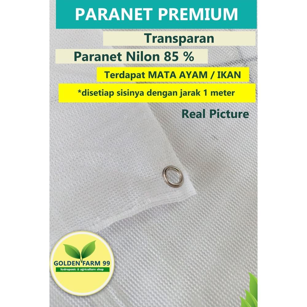 Paranet Nylon Kualitas Premium 85 Persen - warna PUTIH Sudah Ada Mata Ayamnya