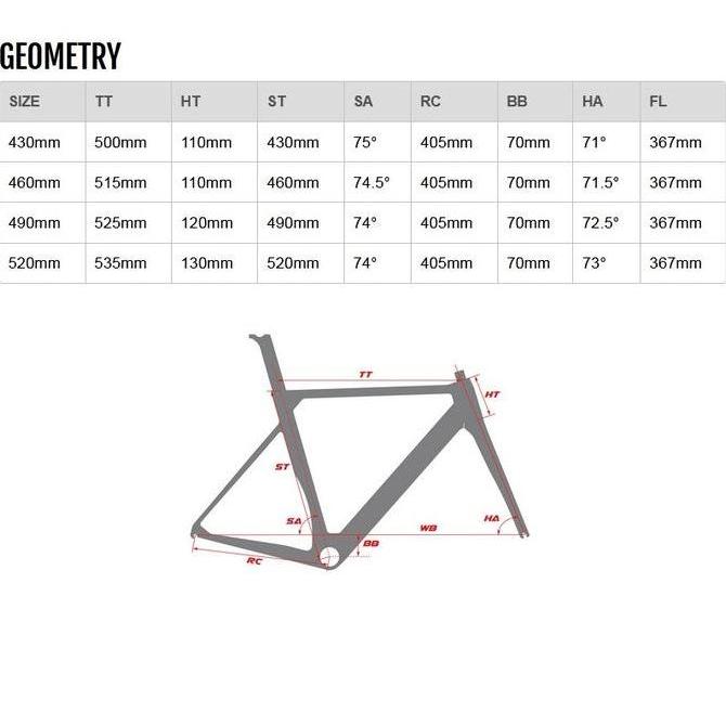 Bikes Mosso 737Tca Frame Set Sepeda Road Bike Disc [700C] Frame Sepeda P