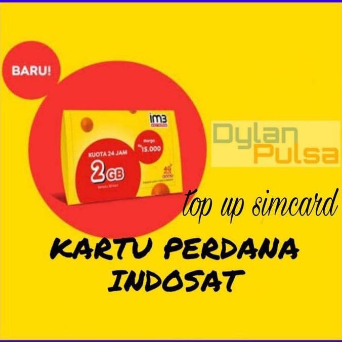 jual kartu perdana indosat + topup simcard