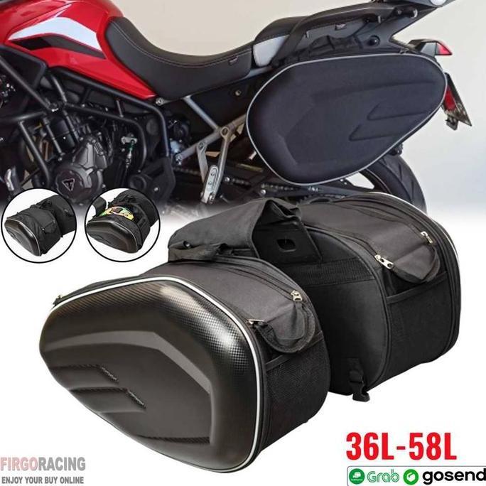 Tas Motor Side Saddle Bag Belakang motor Touring